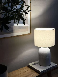 Bordlampe STONEWARE - Lys natur