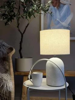 Bordlampe STONEWARE - Lys natur