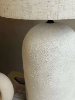 Bordlampe STONEWARE - Lys natur