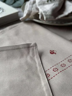 Bordløber Jul - 40x140 cm - Beige