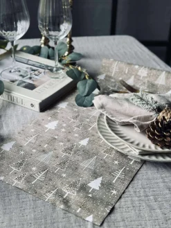 Bordløber Jul 28x260 cm - Natur