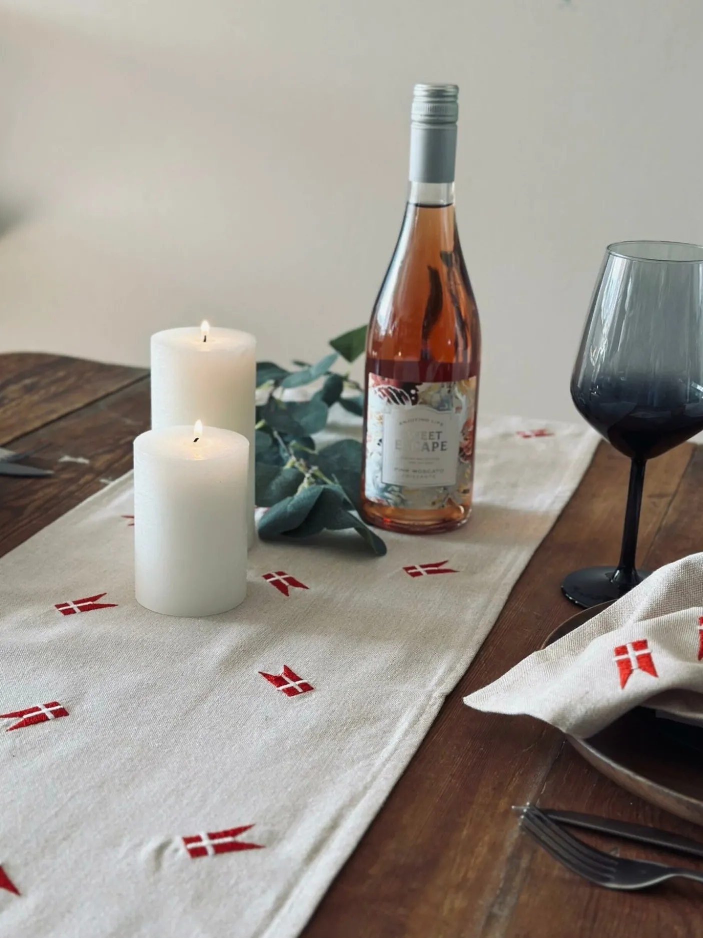 Bordløber med flag – Flere størrelser