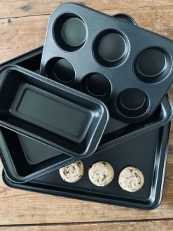 Bradepander og forme – Sæt af 4 stk Non Stick