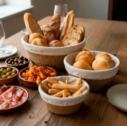 Brød og opbevaringskurve - Sæt med 3 stk