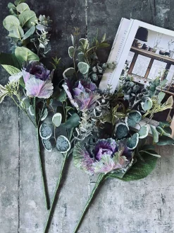 Buket - Grøn / Lilla