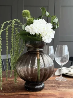 Buket - Lille hvid hortensia / Lime