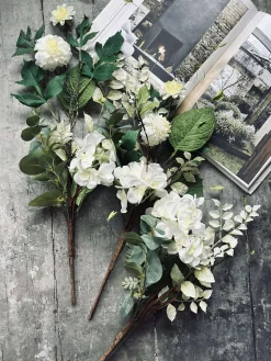 Buket Hortensia - Hvid