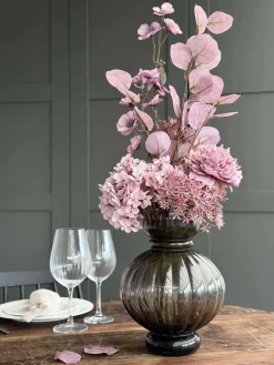 Buket med hortensia - Syren / pink
