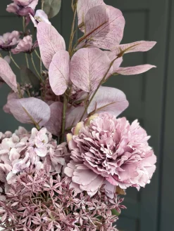 Buket med hortensia - Syren / pink