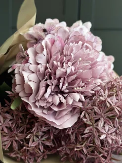 Buket med hortensia - Syren / pink