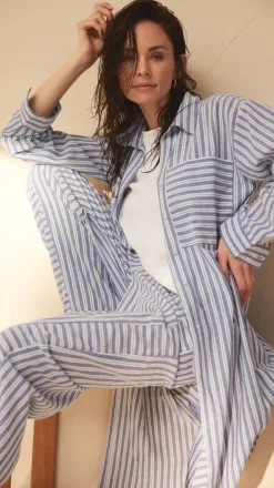 Bukser - Summer strip cotton