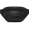 Bumbag Biker black wash leather