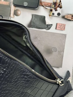 Bumbag Black croco
