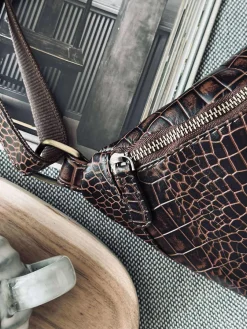 Bumbag brown croco