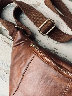 Bumbag JUNE - Dark cognac