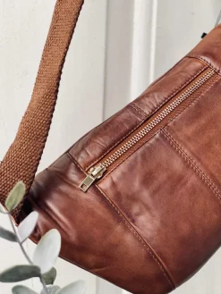 Bumbag JUNE - Dark cognac