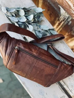 Bumbag JUNE - BIG Dark cognac