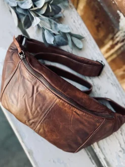 Bumbag JUNE - BIG Dark cognac