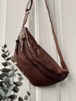 Bumbag LOCK - Dark cognac