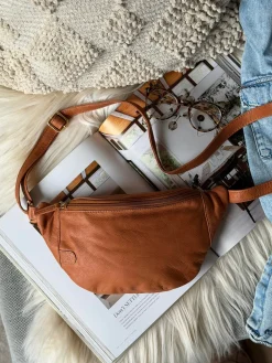 Bumbag Misse - Cognac / Gold
