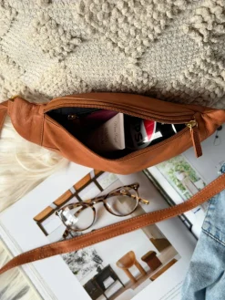 Bumbag Misse - Cognac / Gold