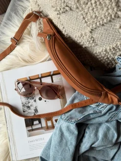 Bumbag Misse - Cognac / Silver