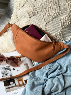 Bumbag Misse - Cognac / Silver