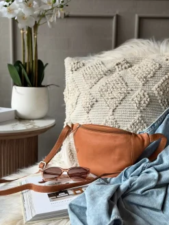 Bumbag Misse - Cognac / Silver