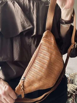 Bumbag Tasha - Cognac flet