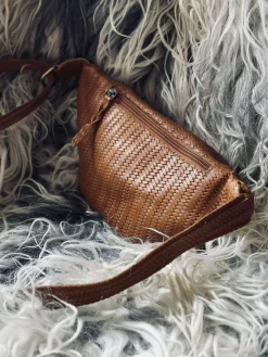 Bumbag Tasha - Cognac flet