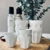 Café krus 330 ml - Hvid porcelæn 4 stk