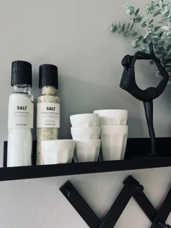 Café krus 330 ml - Hvid porcelæn 4 stk