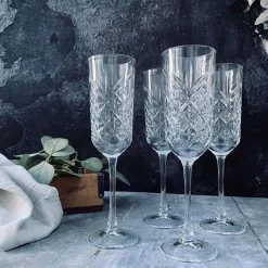 Champagneglas - 4 stk