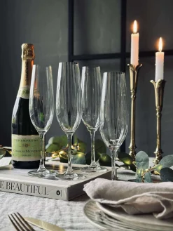 Champagneglas CRYSTAL - Sæt med 4 stk.