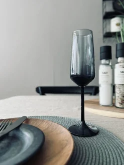 Champagneglas LUX - Røgfarvet 195ml