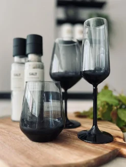 Champagneglas LUX - Røgfarvet 195ml