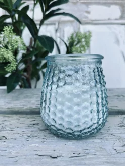 Citronella lys - Mix i farvet glas