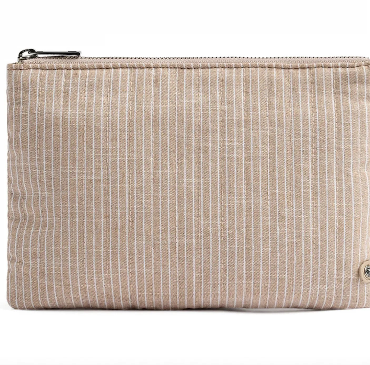 Clutch - Beige Stripe
