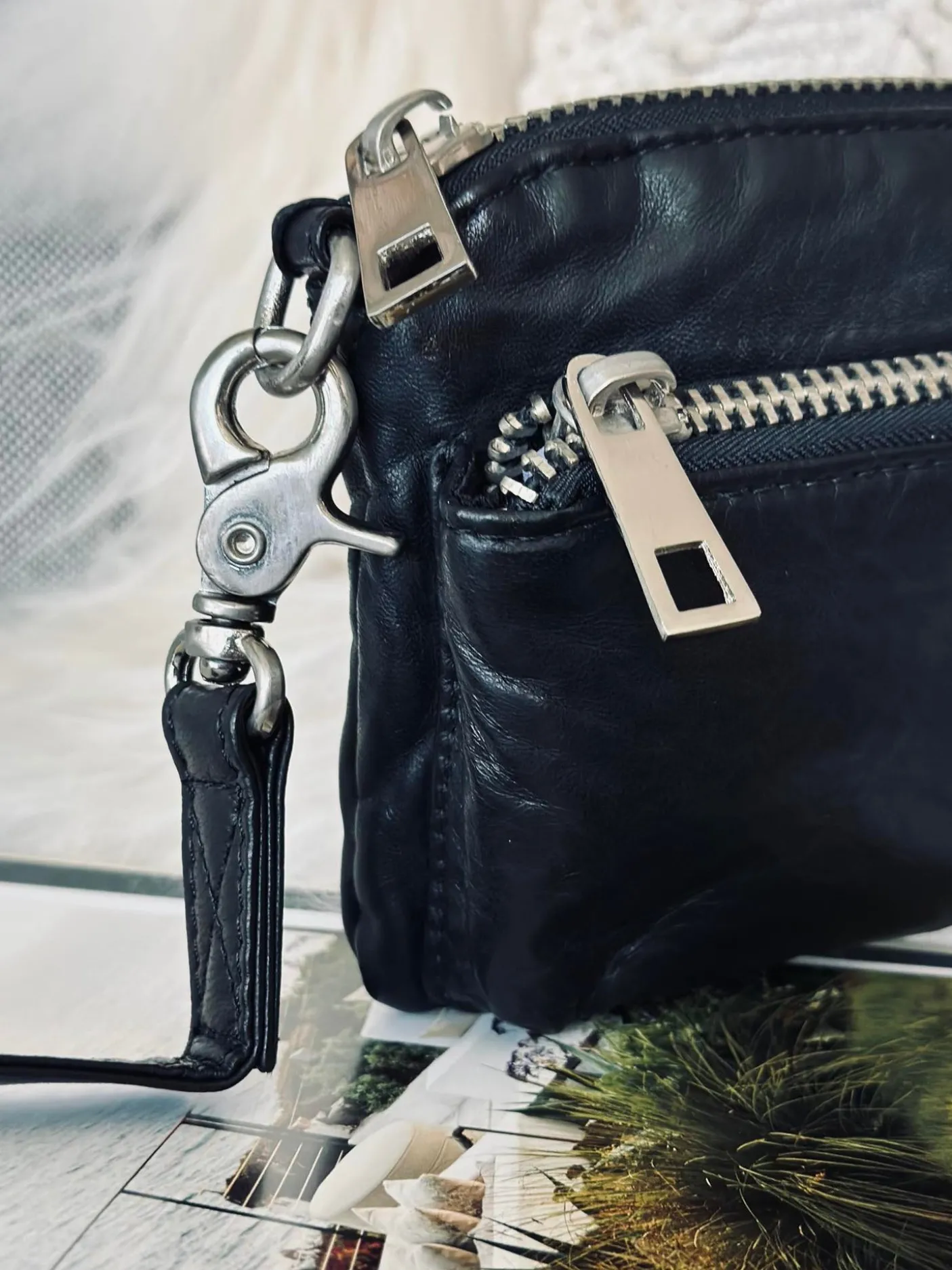 Clutch / crossover - Black / silver