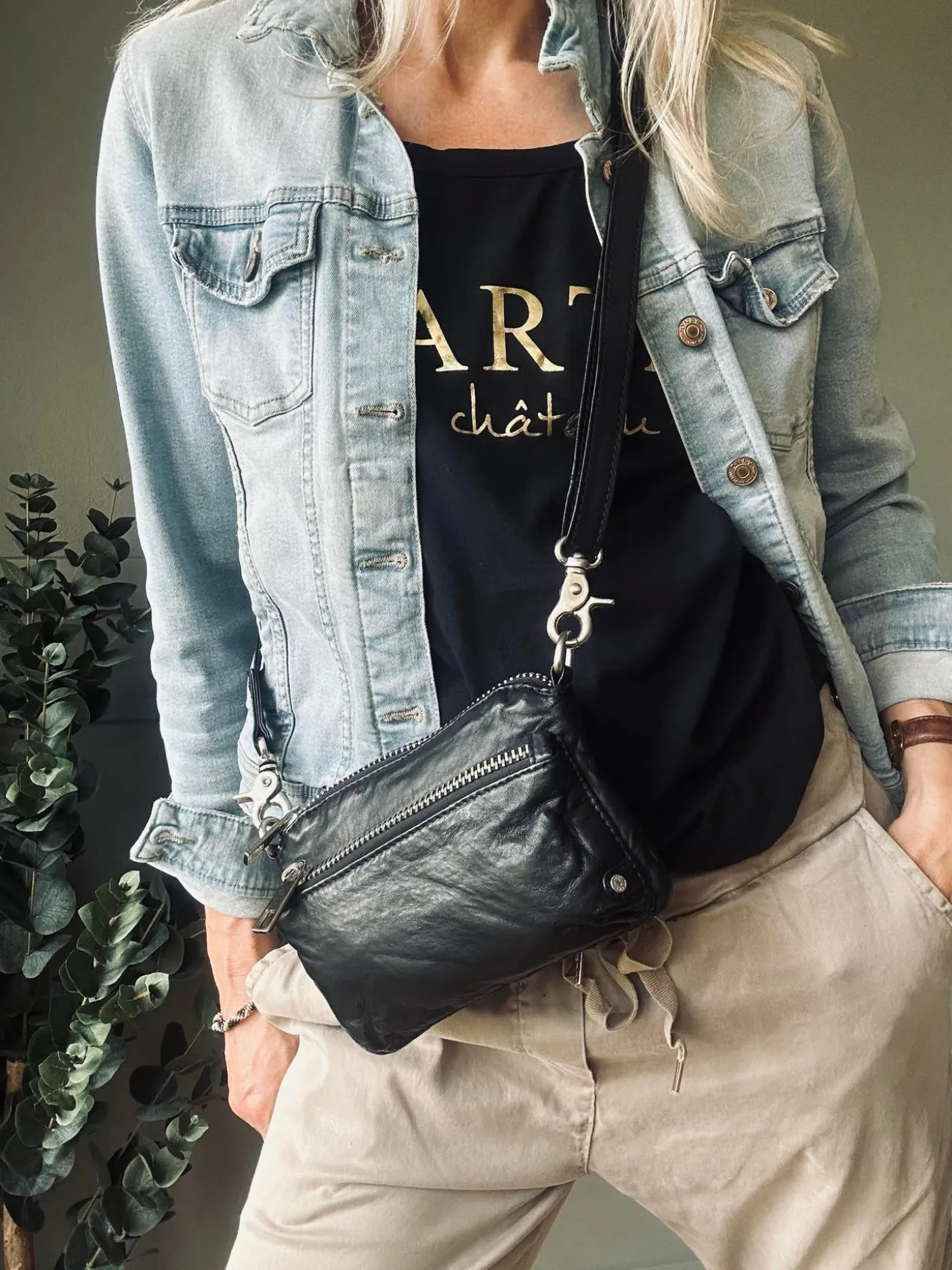 Clutch / crossover - Black / silver