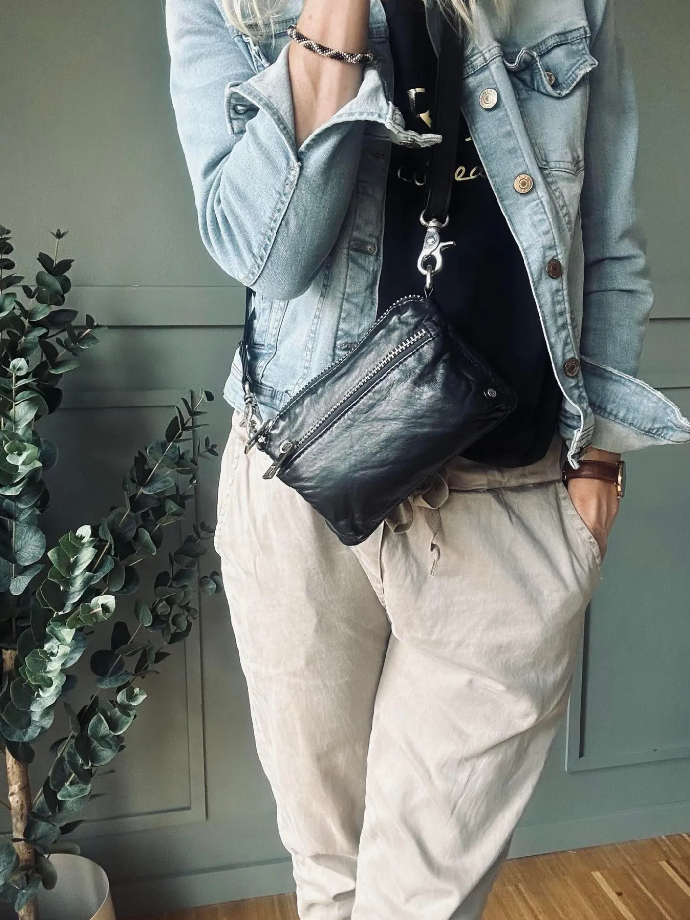 Clutch / crossover - Black / silver