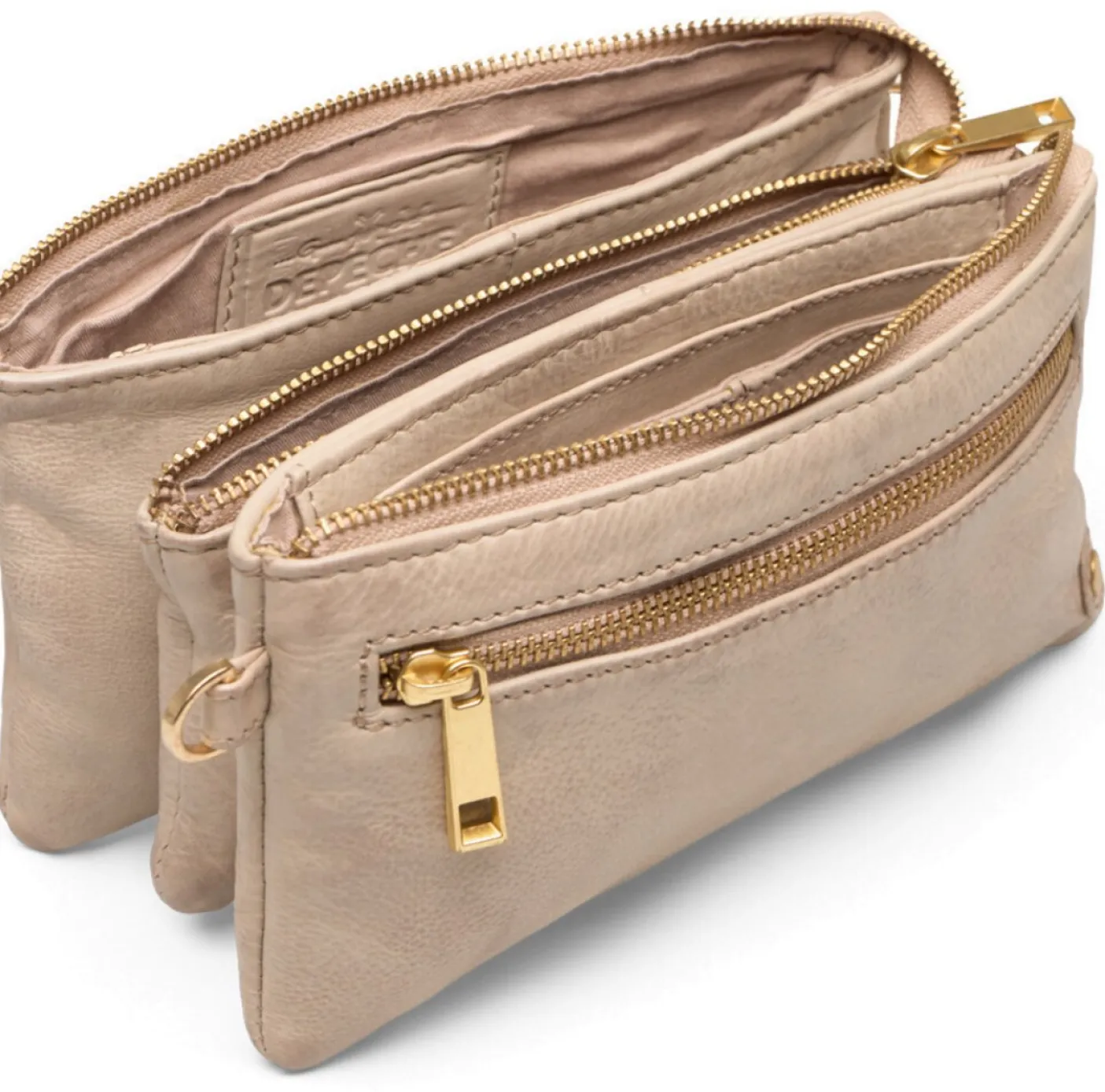 Clutch / skindtaske - Sand