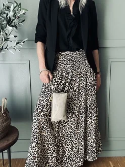 Clutch / skindtaske - Sand