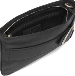 Clutch Berlin - Black leather