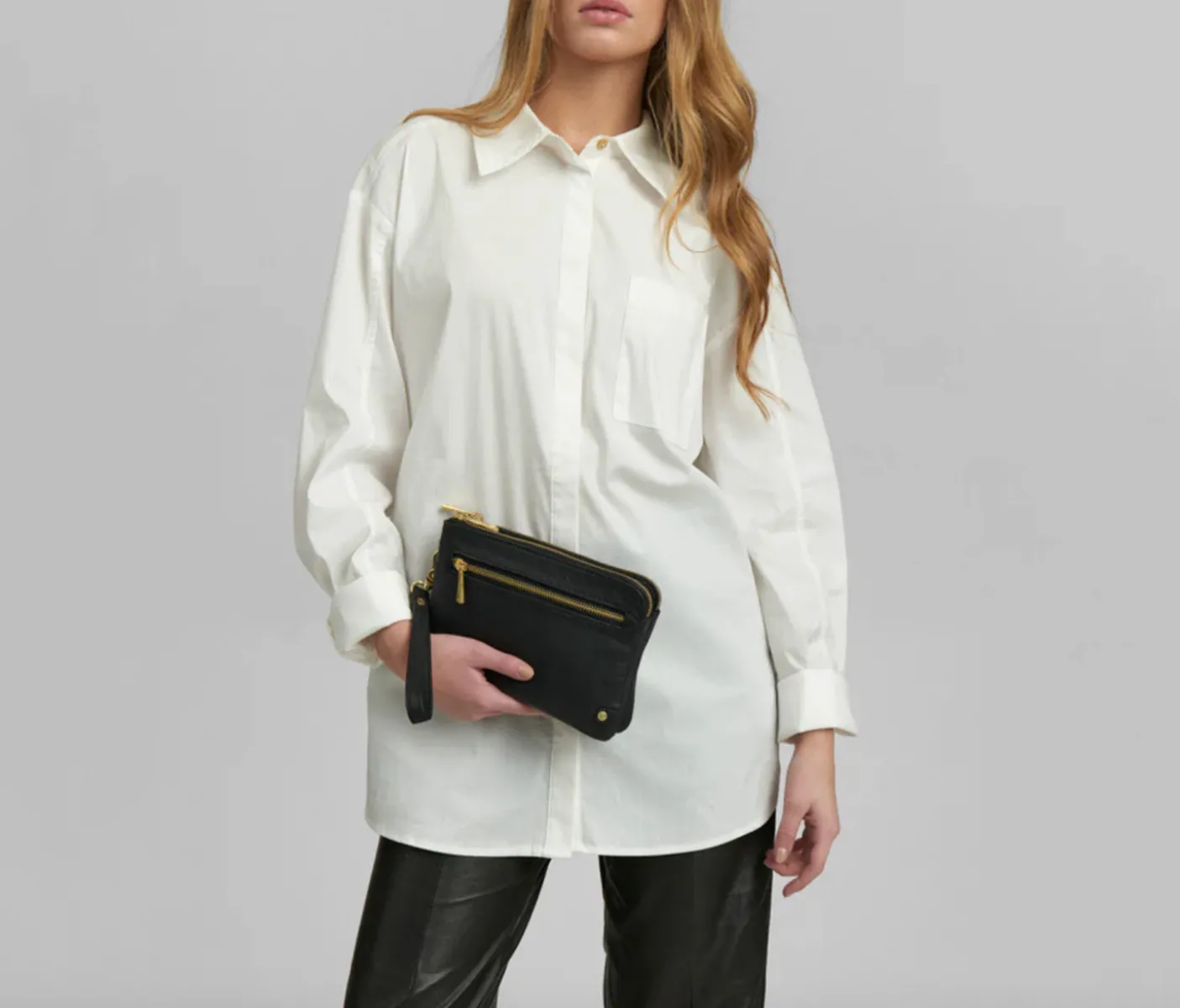 Clutch Selma- Black / gold