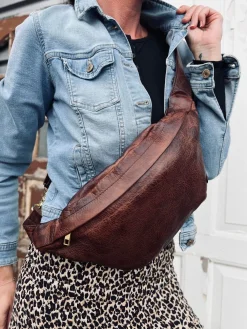 Cool Buffy Bumbag i smørblødt læder - Brandy