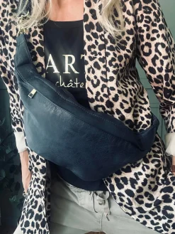 Cool Buffy Bumbag i smørblødt læder - Midnight Blue