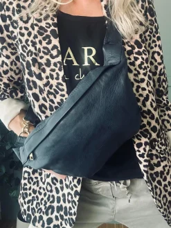 Cool Buffy Bumbag i smørblødt læder - Midnight Blue