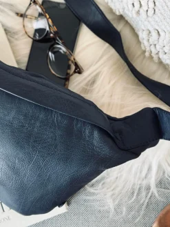 Cool Buffy Bumbag i smørblødt læder - Midnight Blue