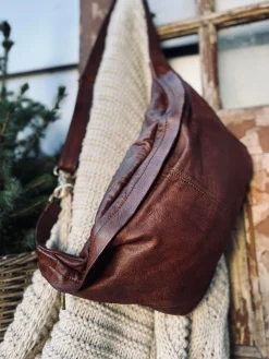 Cool Buffy XL Bumbag i smørblødt læder - Brandy